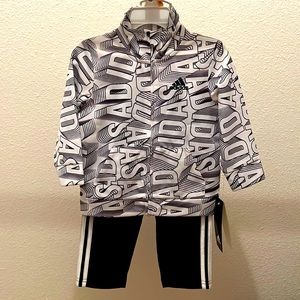 Adidas size 12m boys two piece set NEW with tags MSRP $44.00